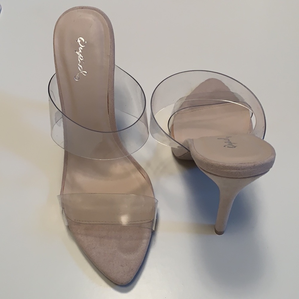 Transparent PVC slide heels - Picture 4 of 5